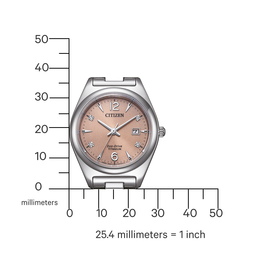Citizen Damen Armbanduhr EW2601-81Z Solar Eco Drive Titanium