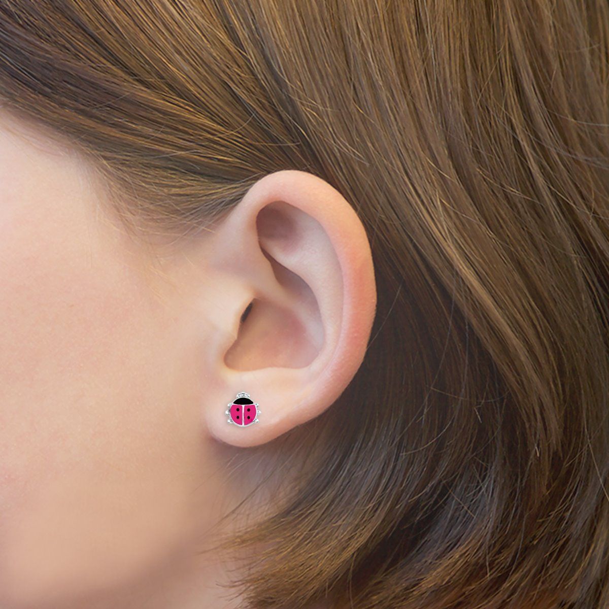 Lillifee Ohrstecker 9045990 Marienkäfer Silber 925