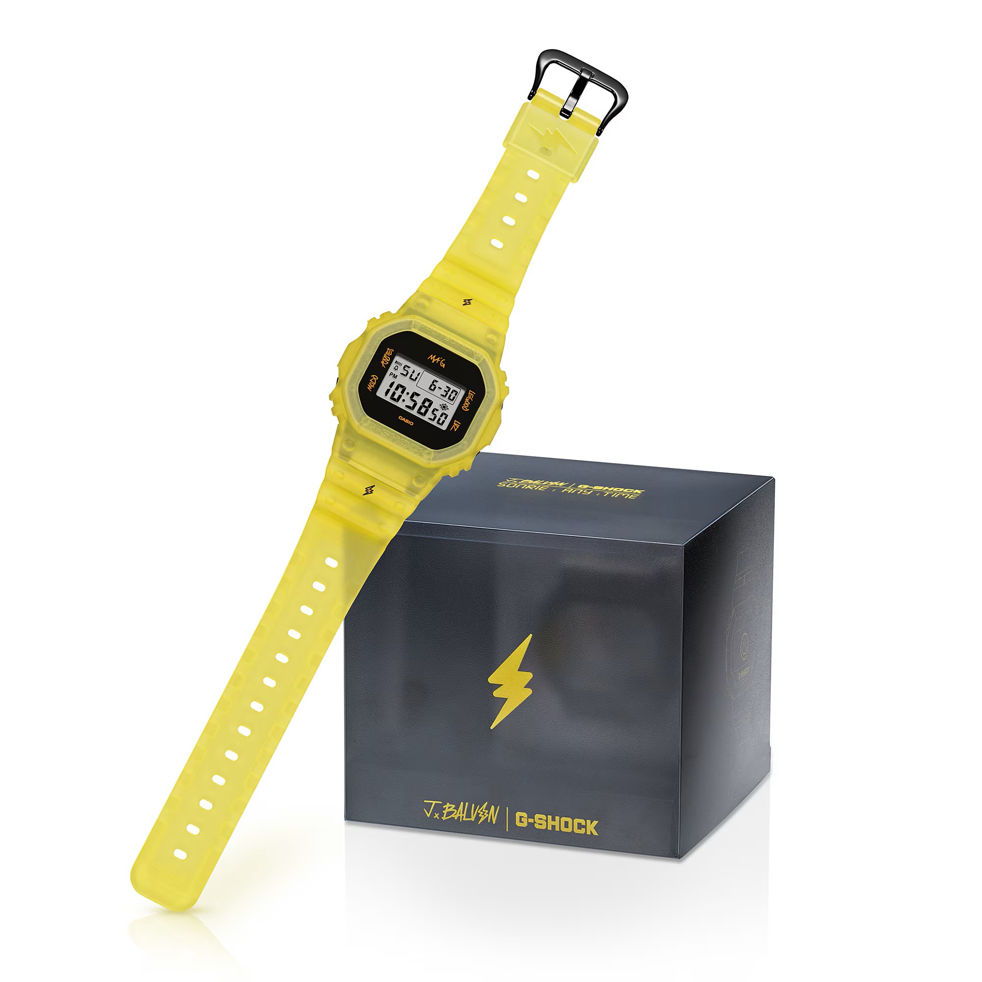 Casio Herren Armbanduhr G-Shock Origin DWE-5600JB-1A9ER J Balvin Kollaborationsmodell