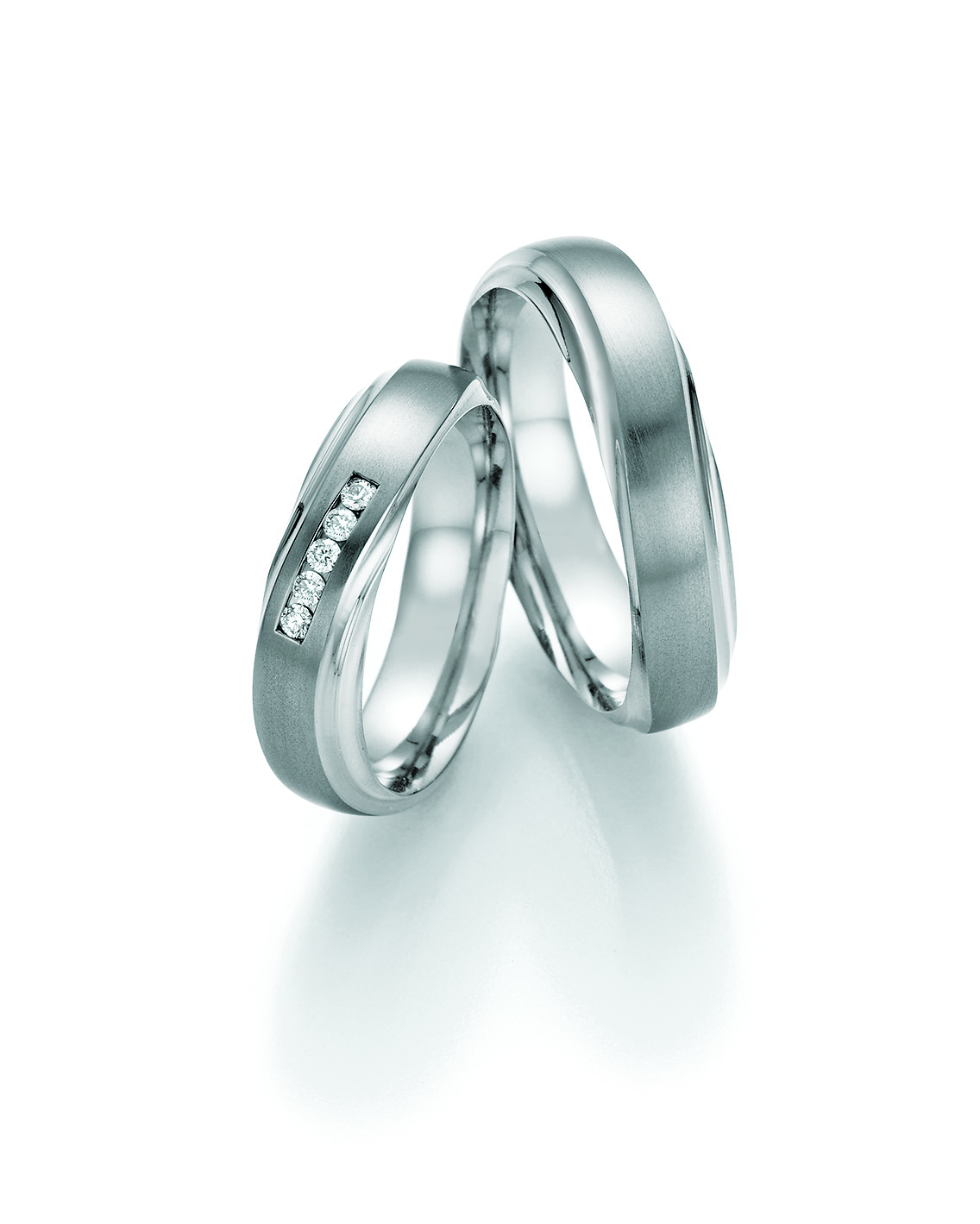 Eheringe Trauringe White Style Titan Avantgarde 77-21090 / 77-21100