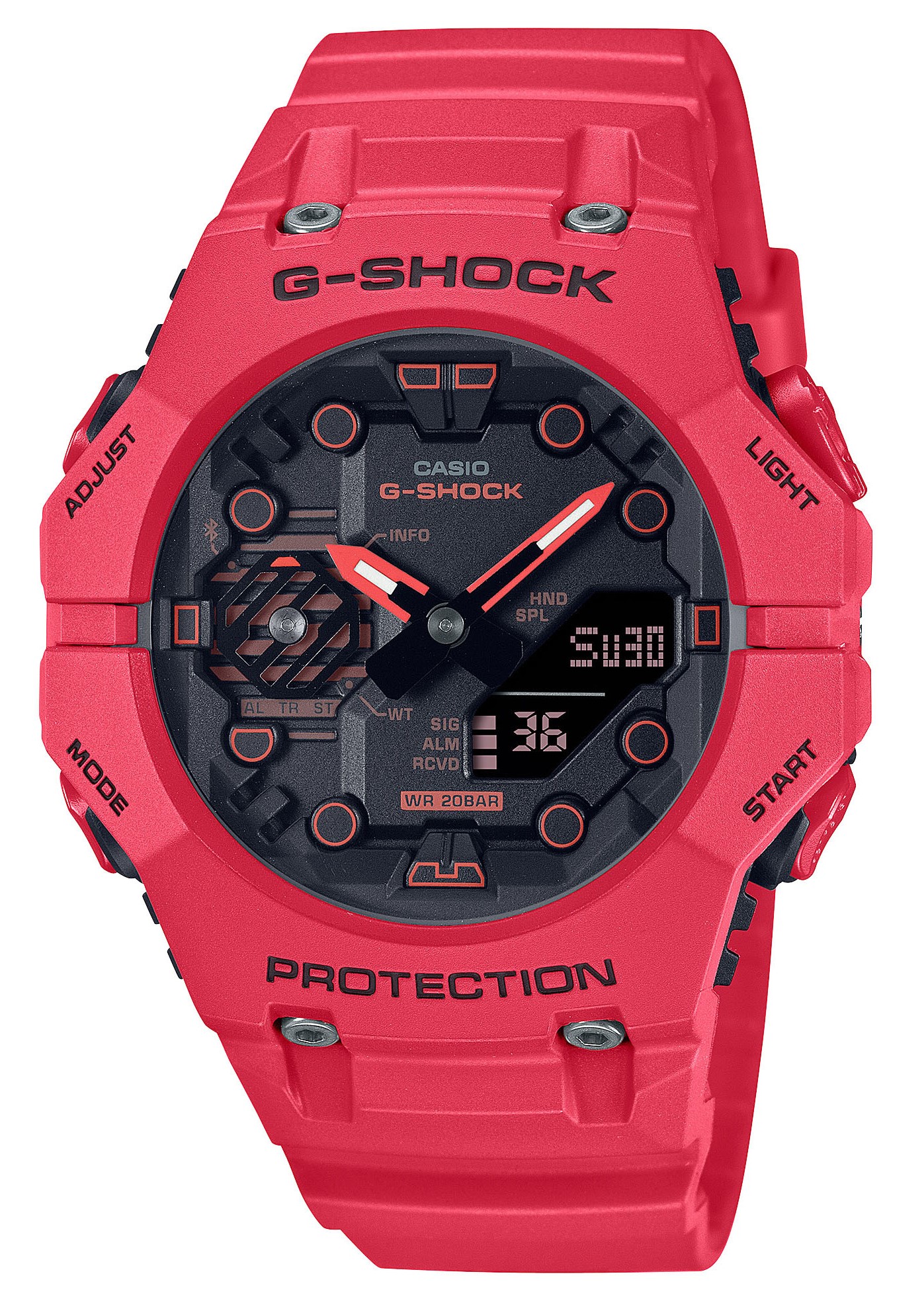 Casio Herren Armbanduhr G-Shock GA-B001-4AER Solar Bluetooth Smart analog digital