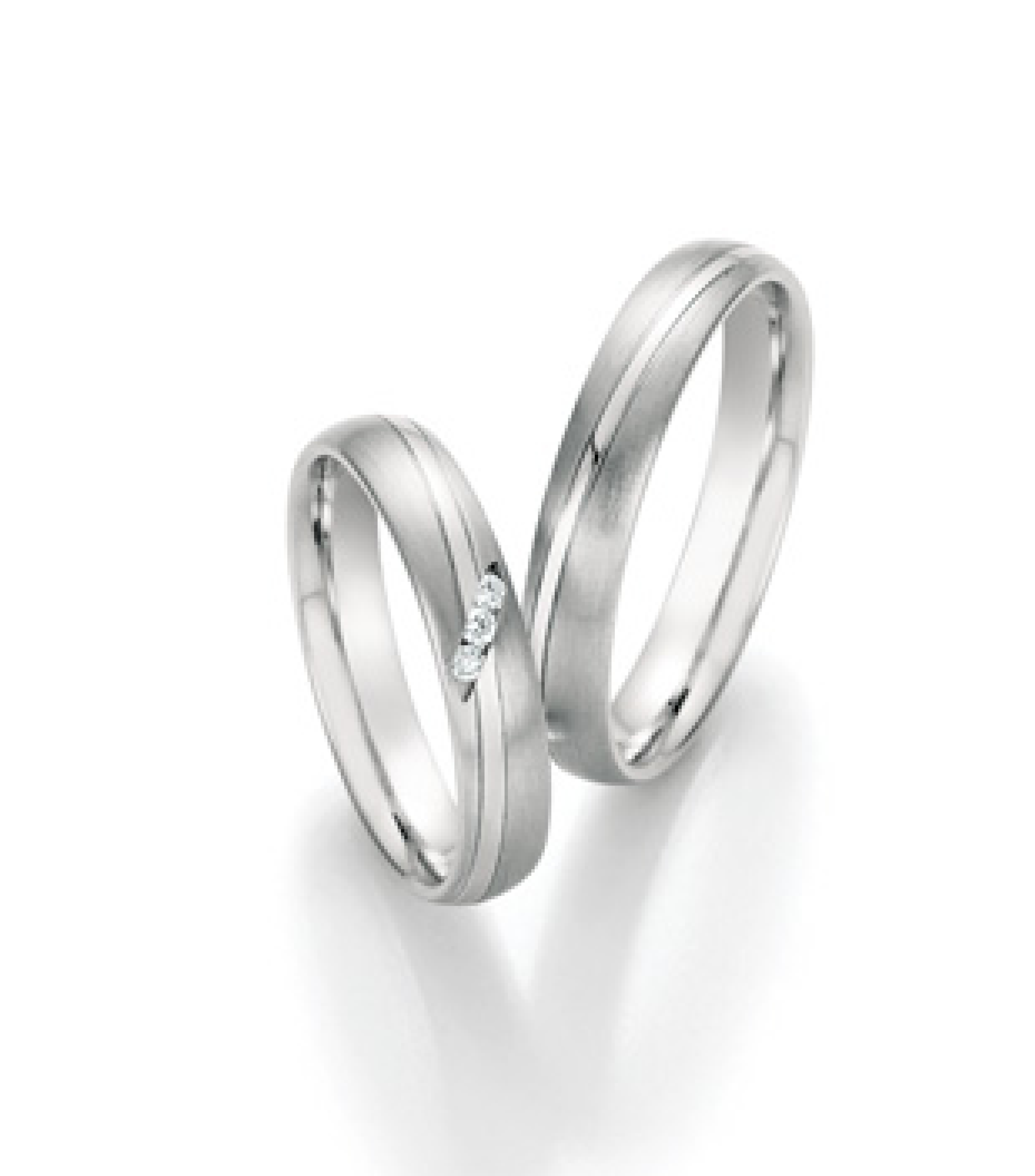 Eheringe Trauringe White Style Steel Basics 88-22030 / 88-22040