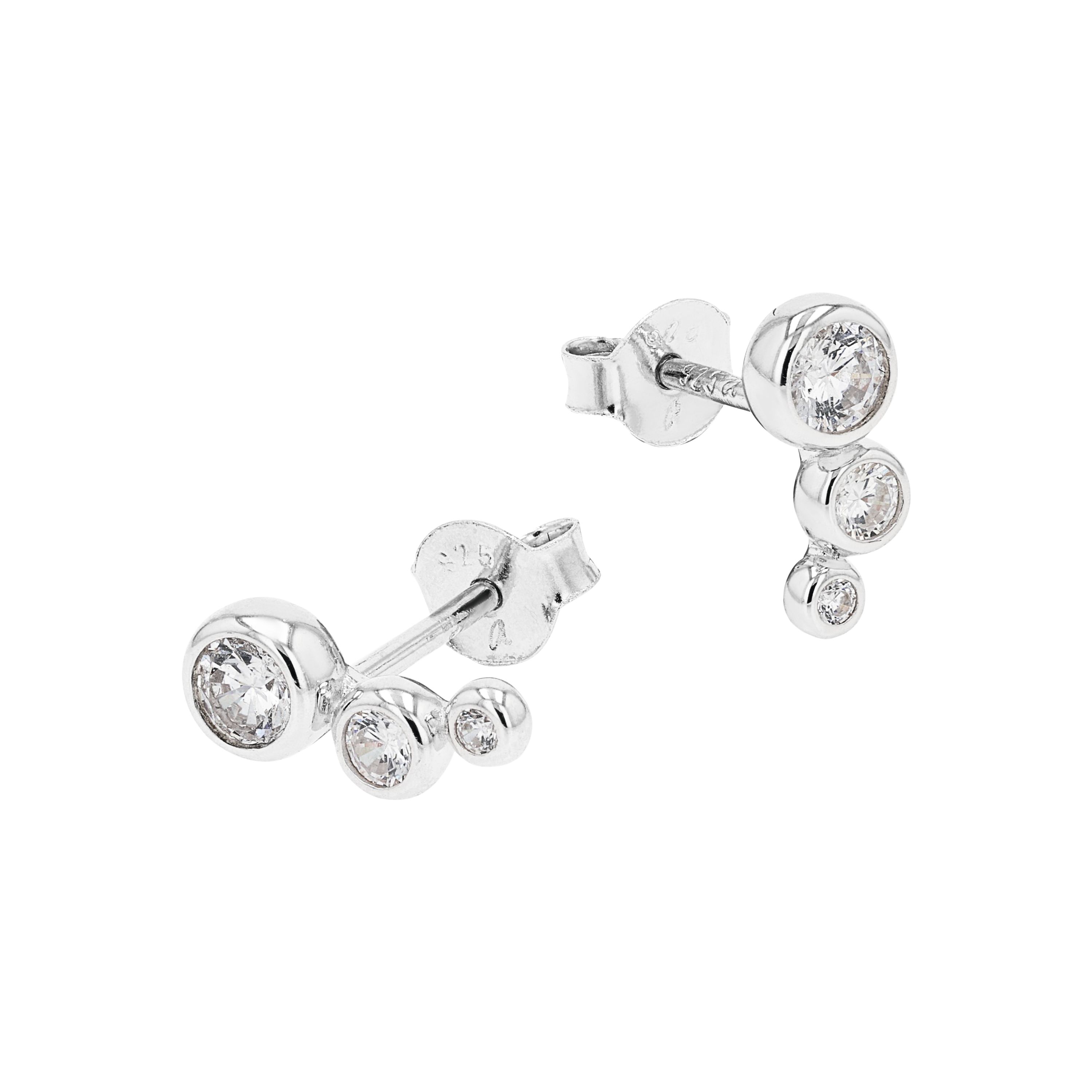 Tom Tailor Damen Ohrstecker 2101236 Silber 925 synth. Zirkonia