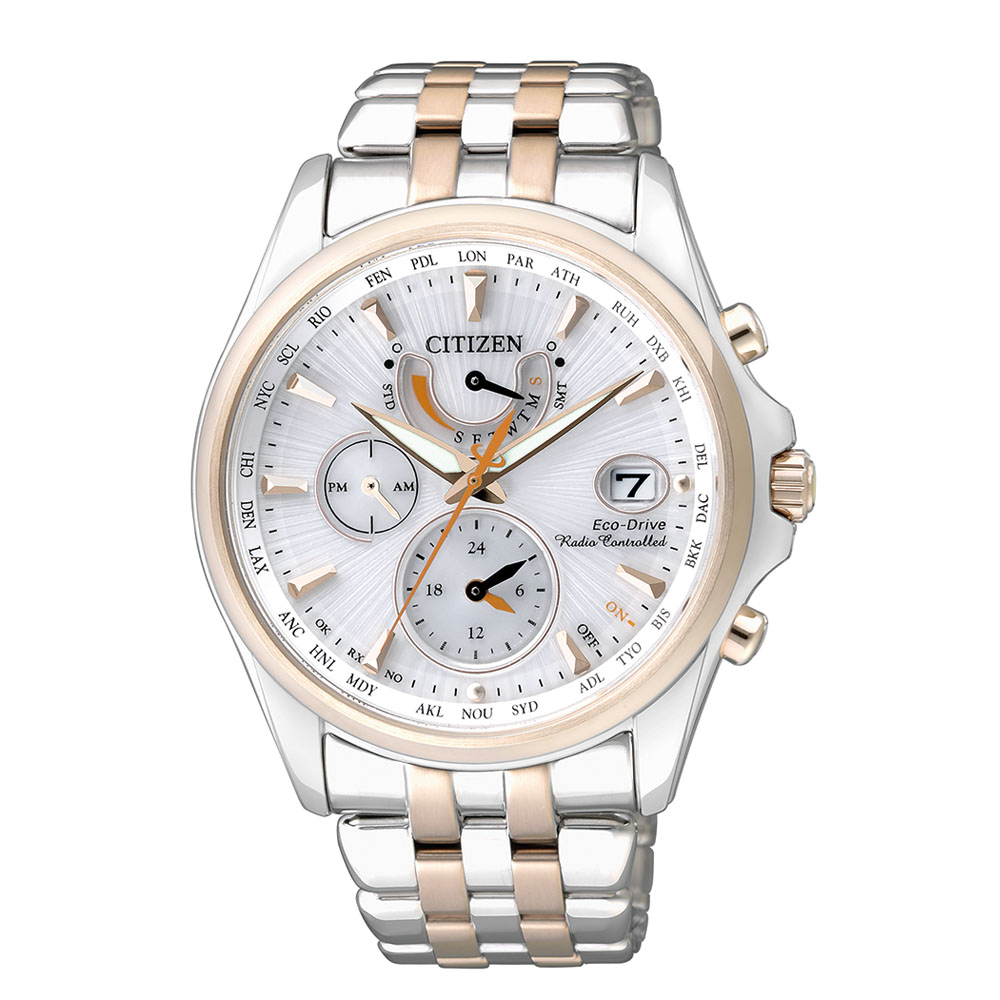 Citizen Damen Armbanduhr Elegant FC0014-54A Eco Drive Funkuhr