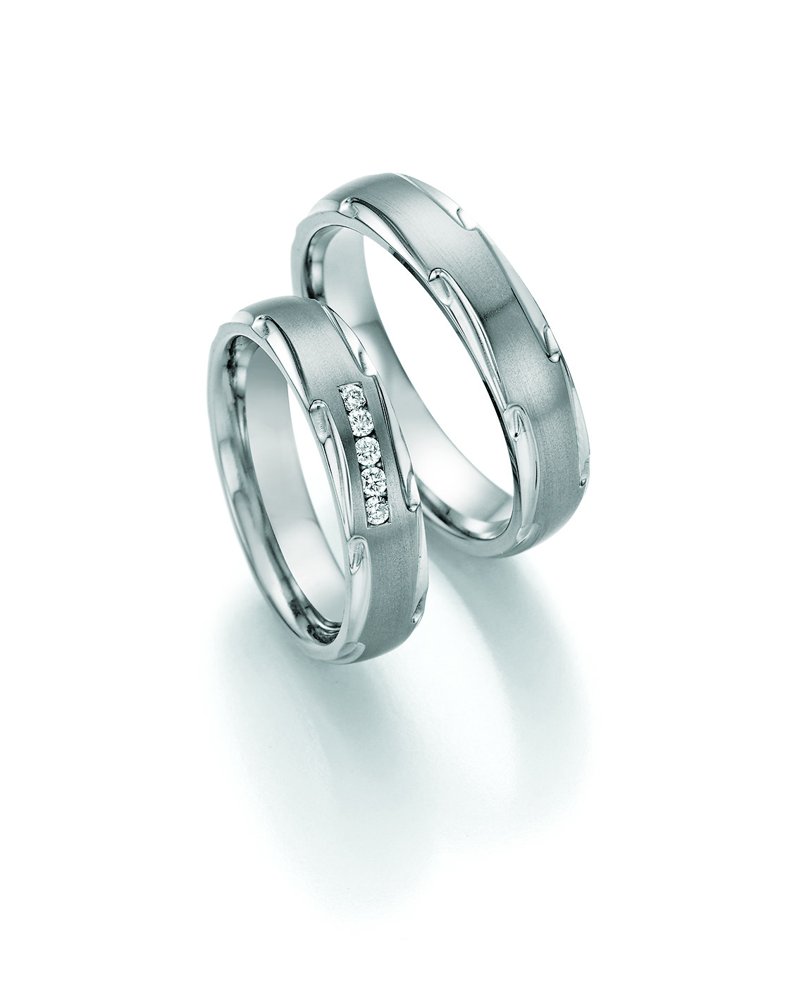 Eheringe Trauringe White Style Titan Avantgarde 77-21070 / 77-21080