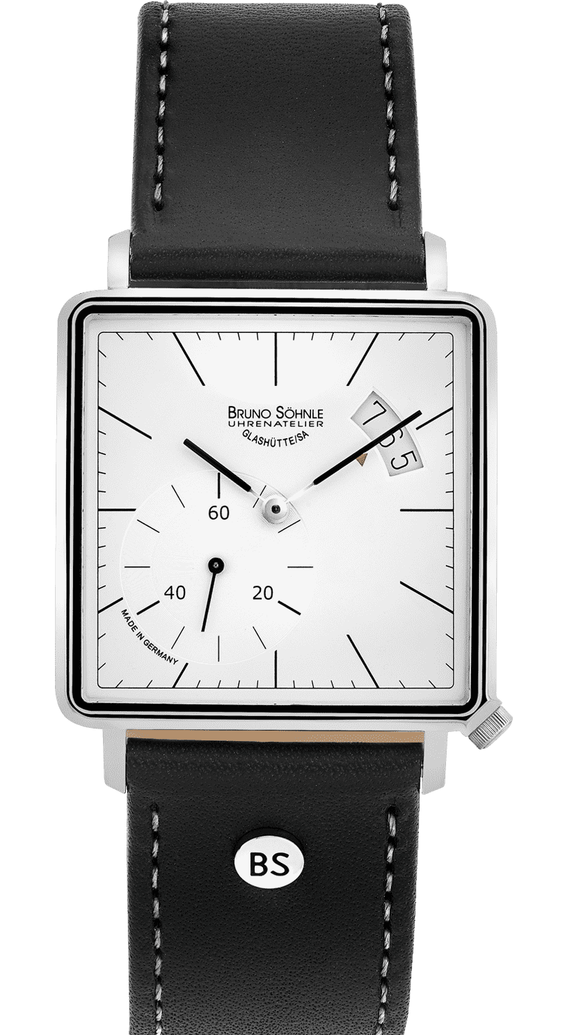 Bruno Söhnle Herren Armbanduhr Rondo III Big 17-13072-243 Edelstahl Lederband schwarz