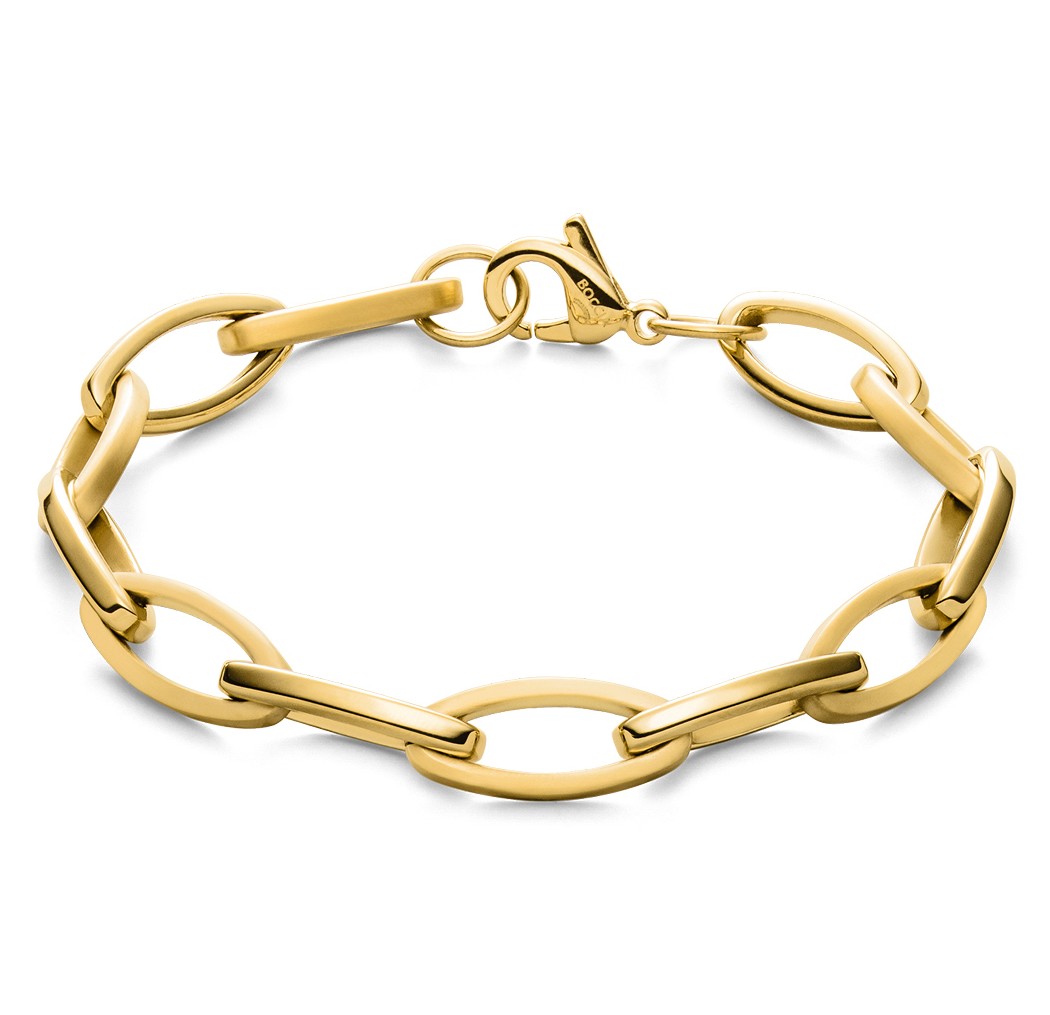 Boccia Damen Armband 03071-02 Titan goldplattiert