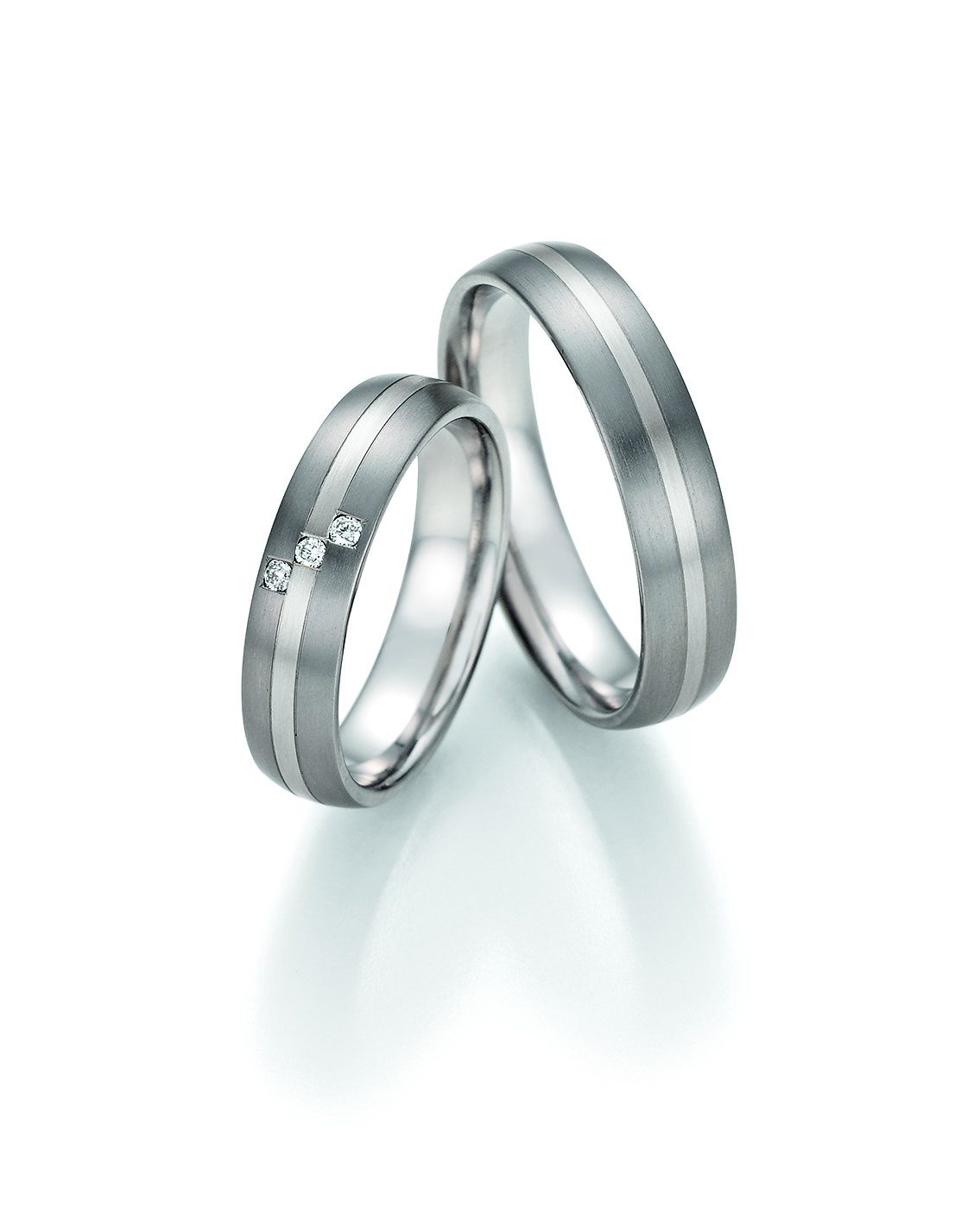 Eheringe Trauringe White Style Titan Gold Starlight 78-10150 / 78-10160