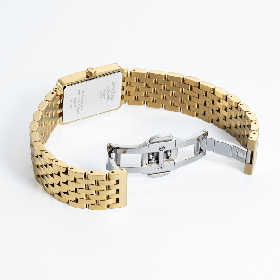 Bruno Söhnle Damen Armbanduhr La Traviata 17-13195-242 Edelstahl Gelbgold IP