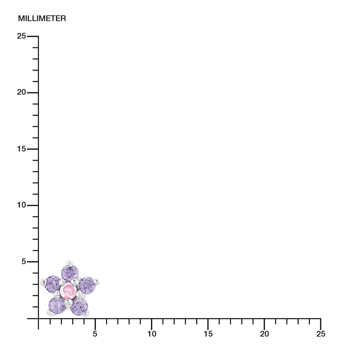 Lillifee 2021109 Ohrstecker Blume Silber 925