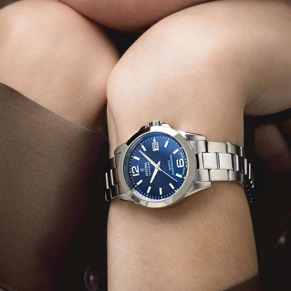 Festina Damen Armbanduhr "Swiss Made" F20049/5 Edelstahl