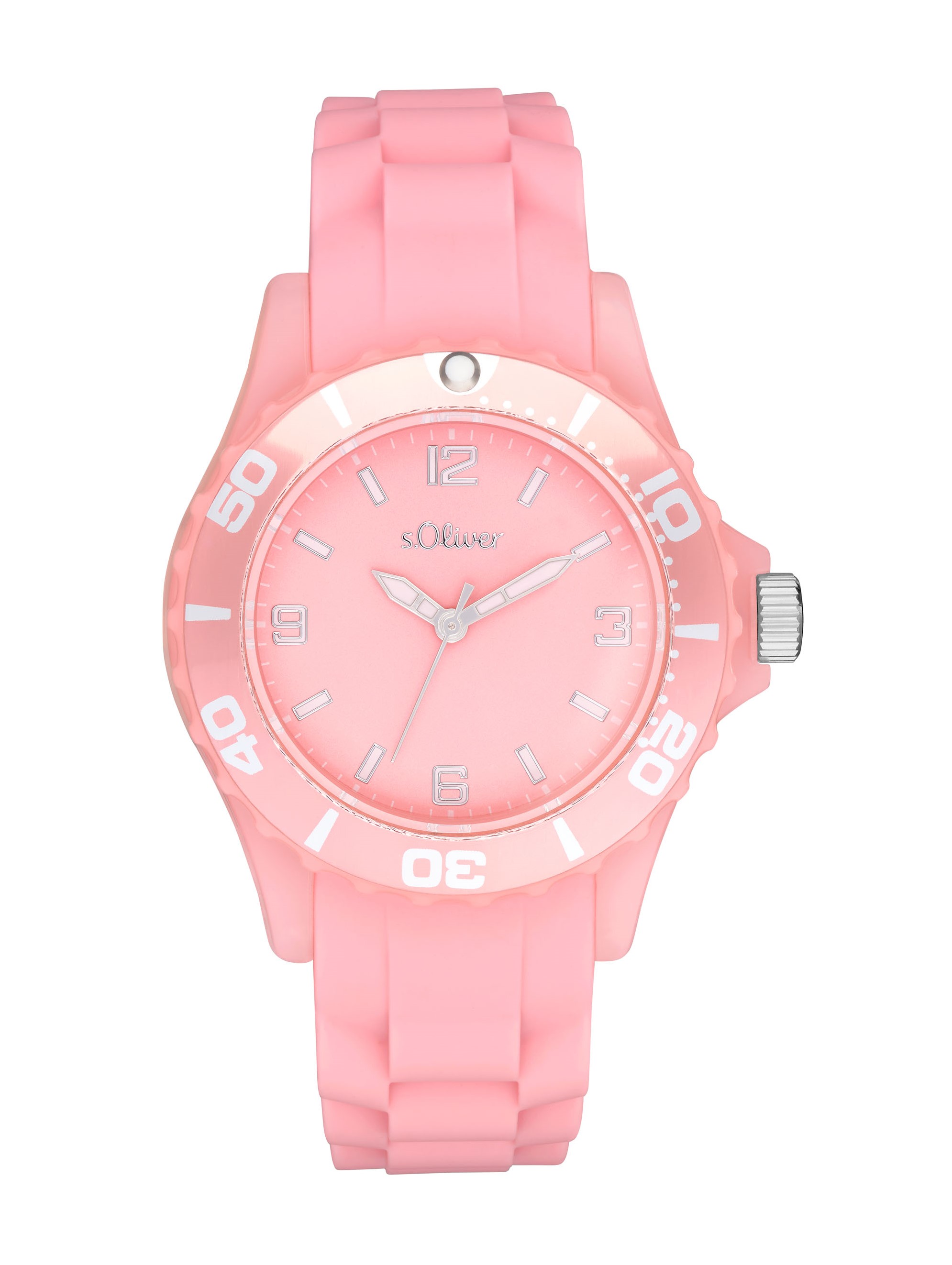 s.Oliver Kids Armbanduhr 2036502 Kunststoff Silikon rosa