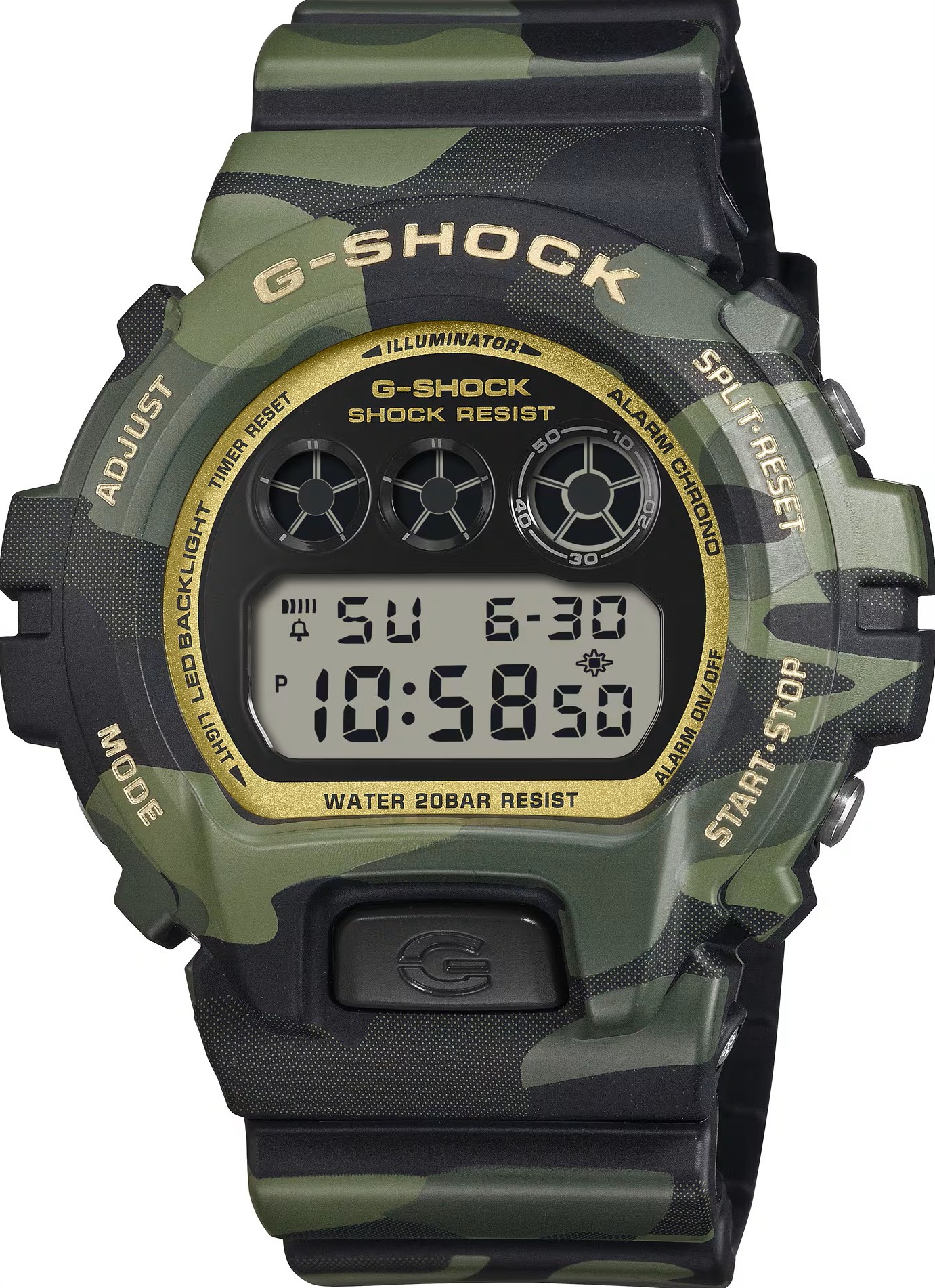 Casio Armbanduhr G-Shock DW-6900CMG-3ER Origin Camouflage-Muster digital