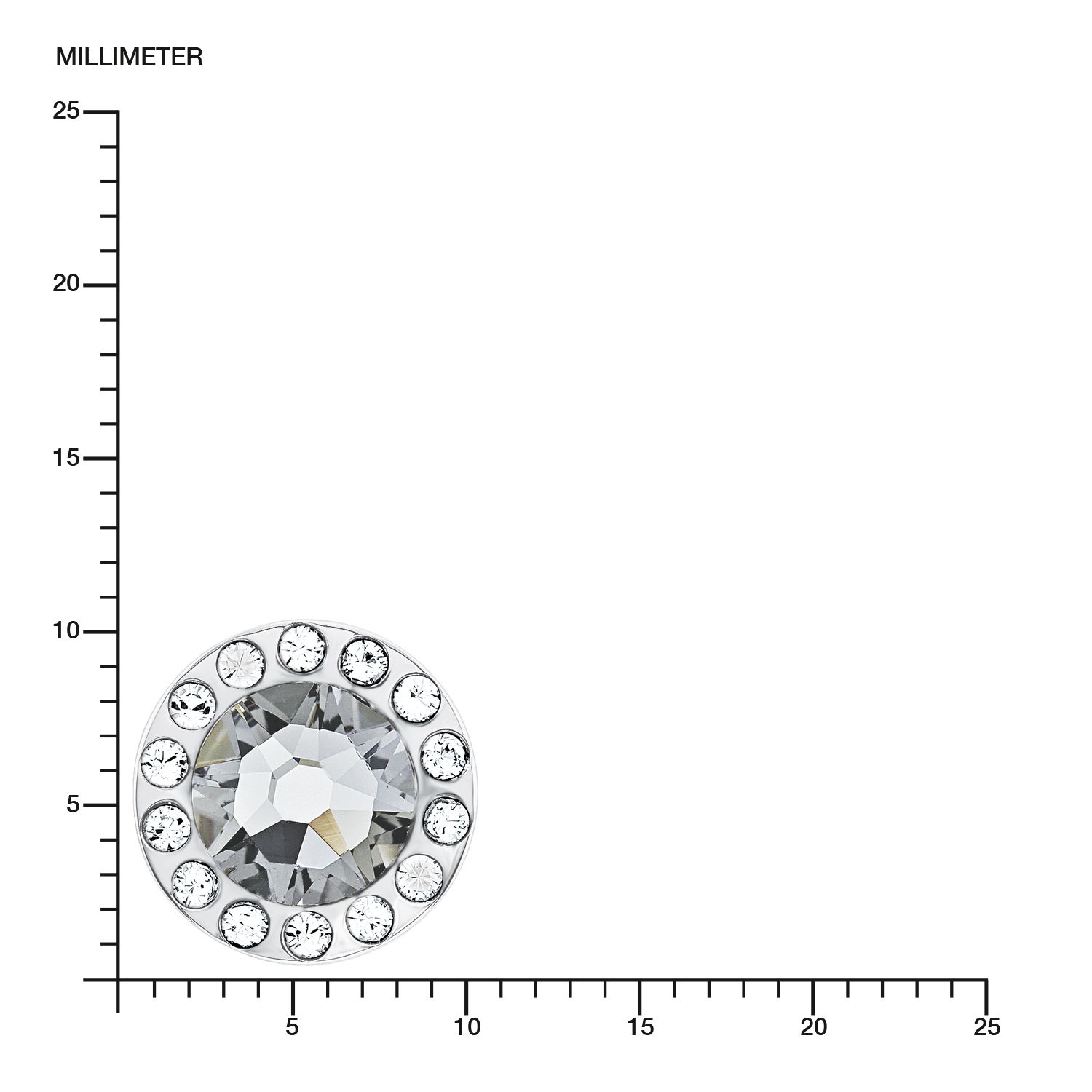 s.Oliver Damen Ohrstecker 2015124 Edelstahl mit Swarovski-Crystal