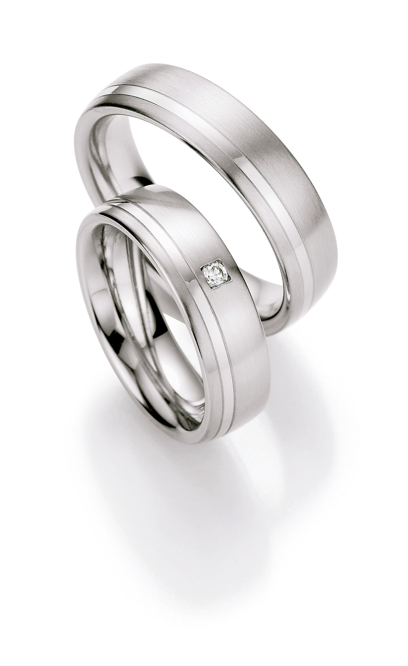 Eheringe Trauringe White Style Steel Brillant 88-01230 / 88-01230