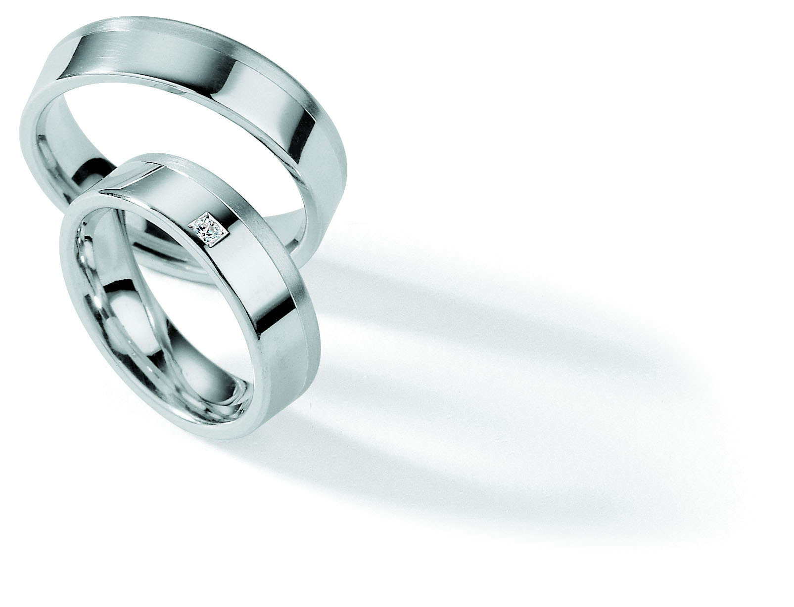 Eheringe Trauringe White Style Silver Brilliance 55-01110 / 55-01110