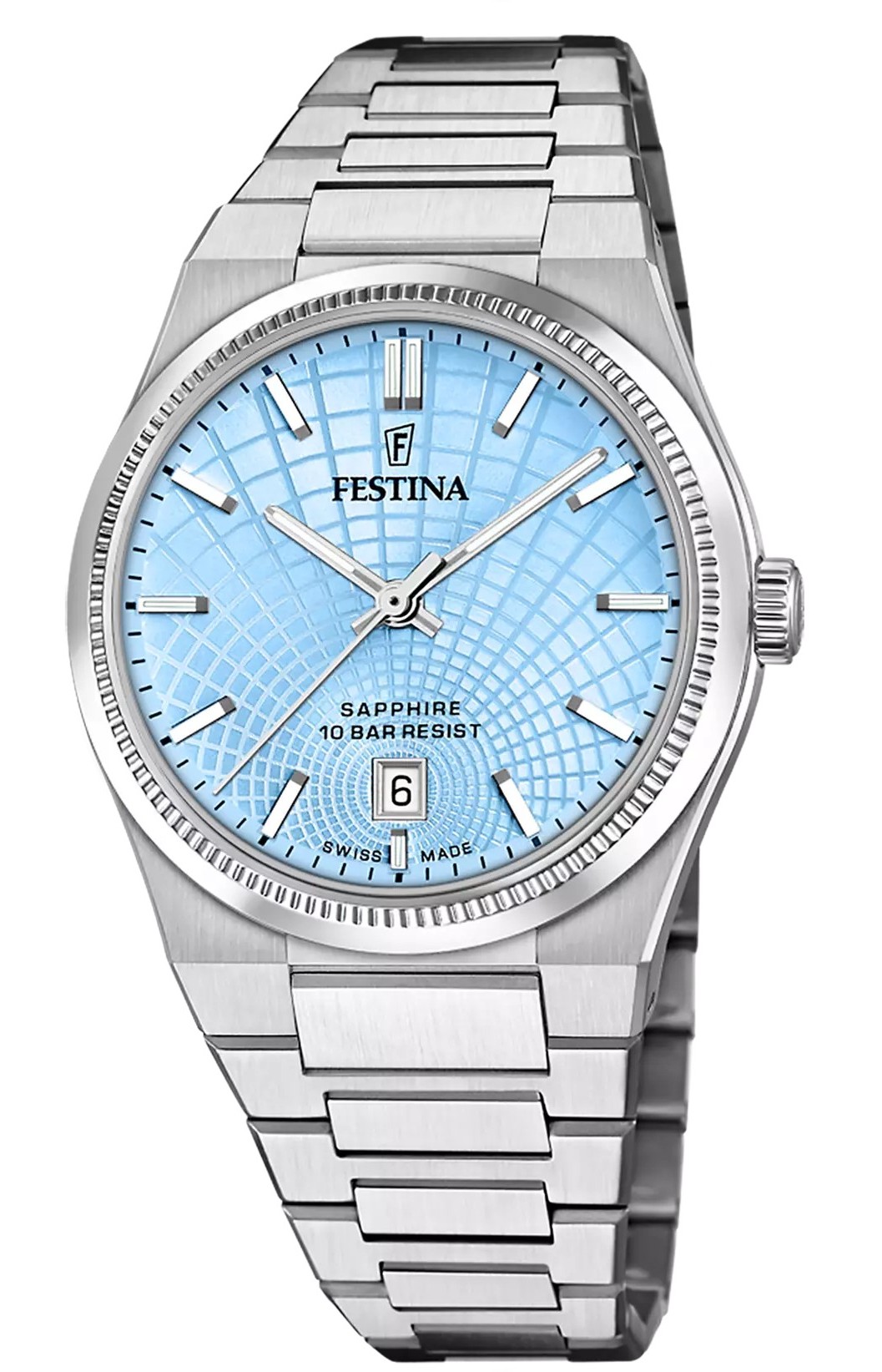 Festina Herren Armbanduhr "Swiss Made" Rivé F20051/3 Edelstahl