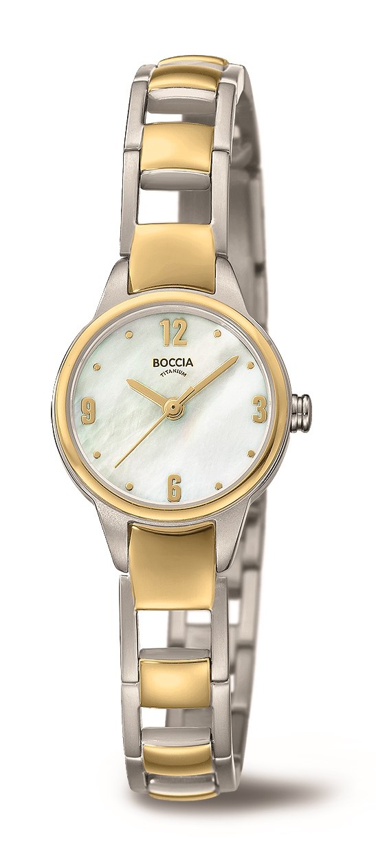 Boccia Damen Armbanduhr 3277-02 Dress bicolor