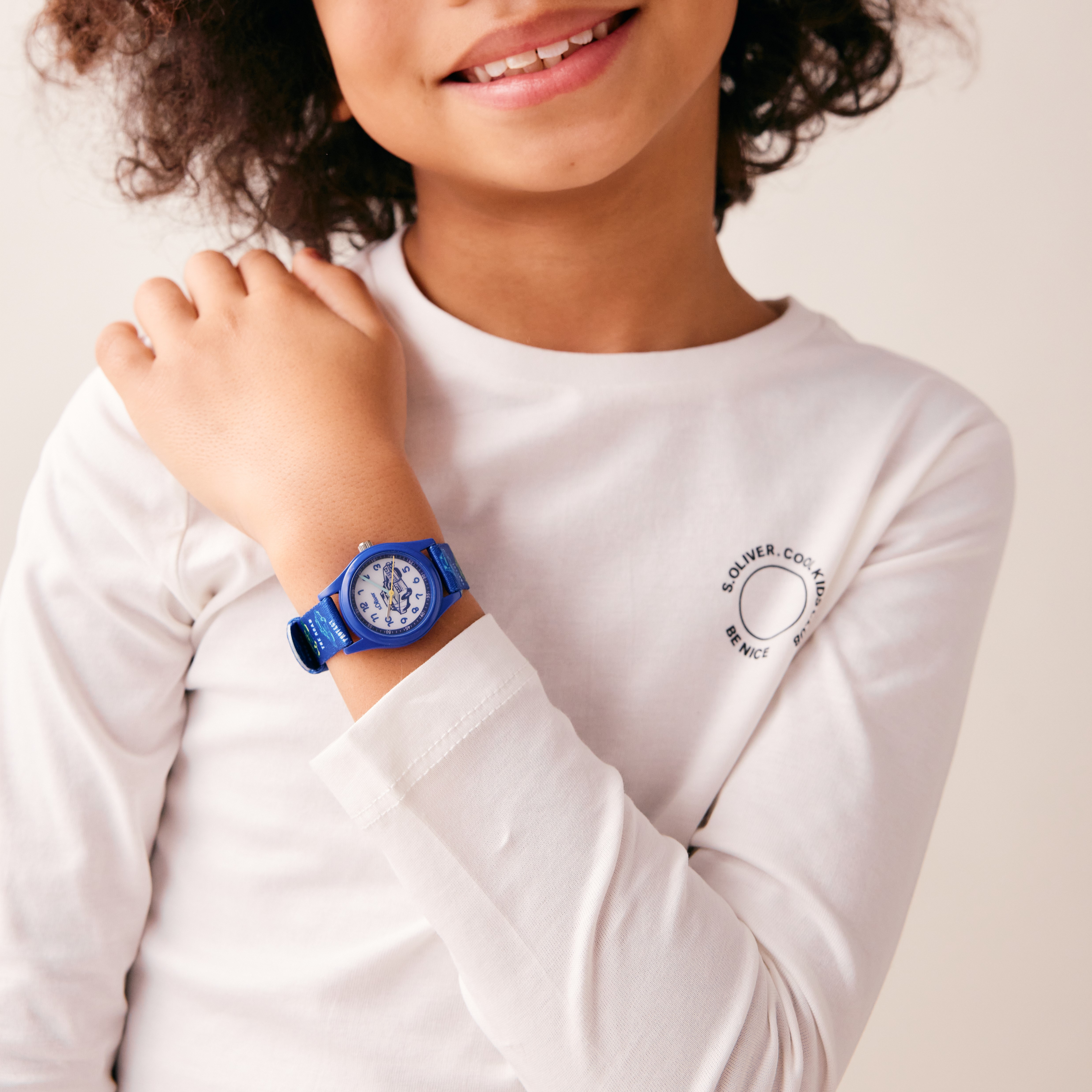 s.Oliver Jungen Armbanduhr 2039527 Textilband Autoprint