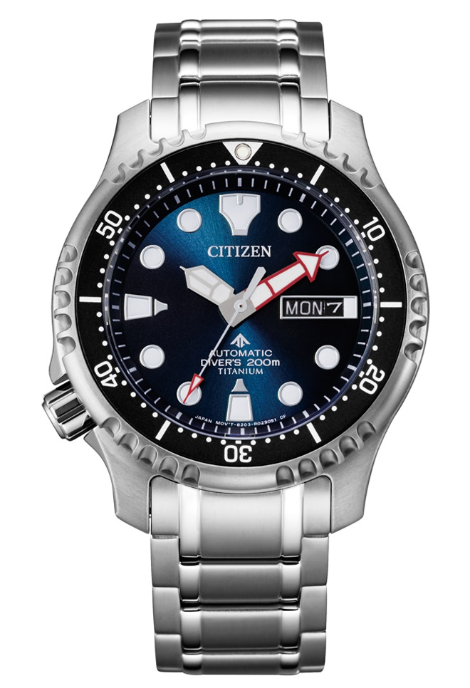 Citizen Herren Armbanduhr NY0100-50M Promaster Automatik Titanium Diver 200M