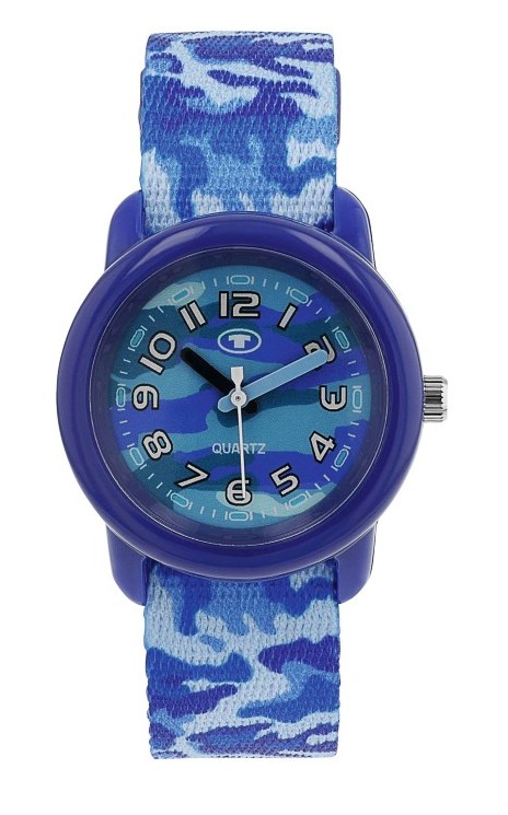 Tom Tailor Kinder Armbanduhr 2100712 Textilband Camouflage