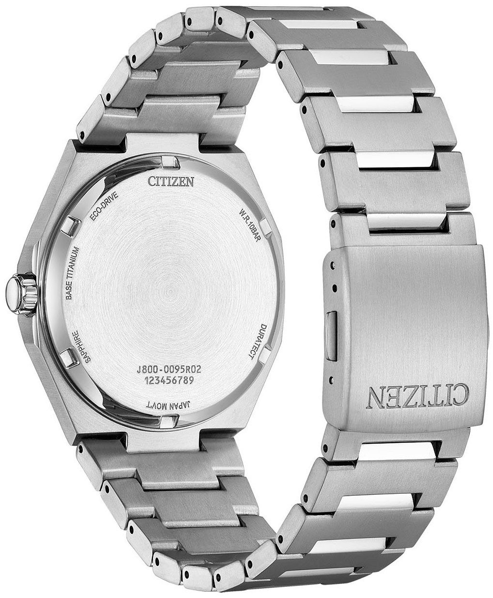 Citizen Herren Armbanduhr AW0130-85XE Eco Drive Super Titanium grün