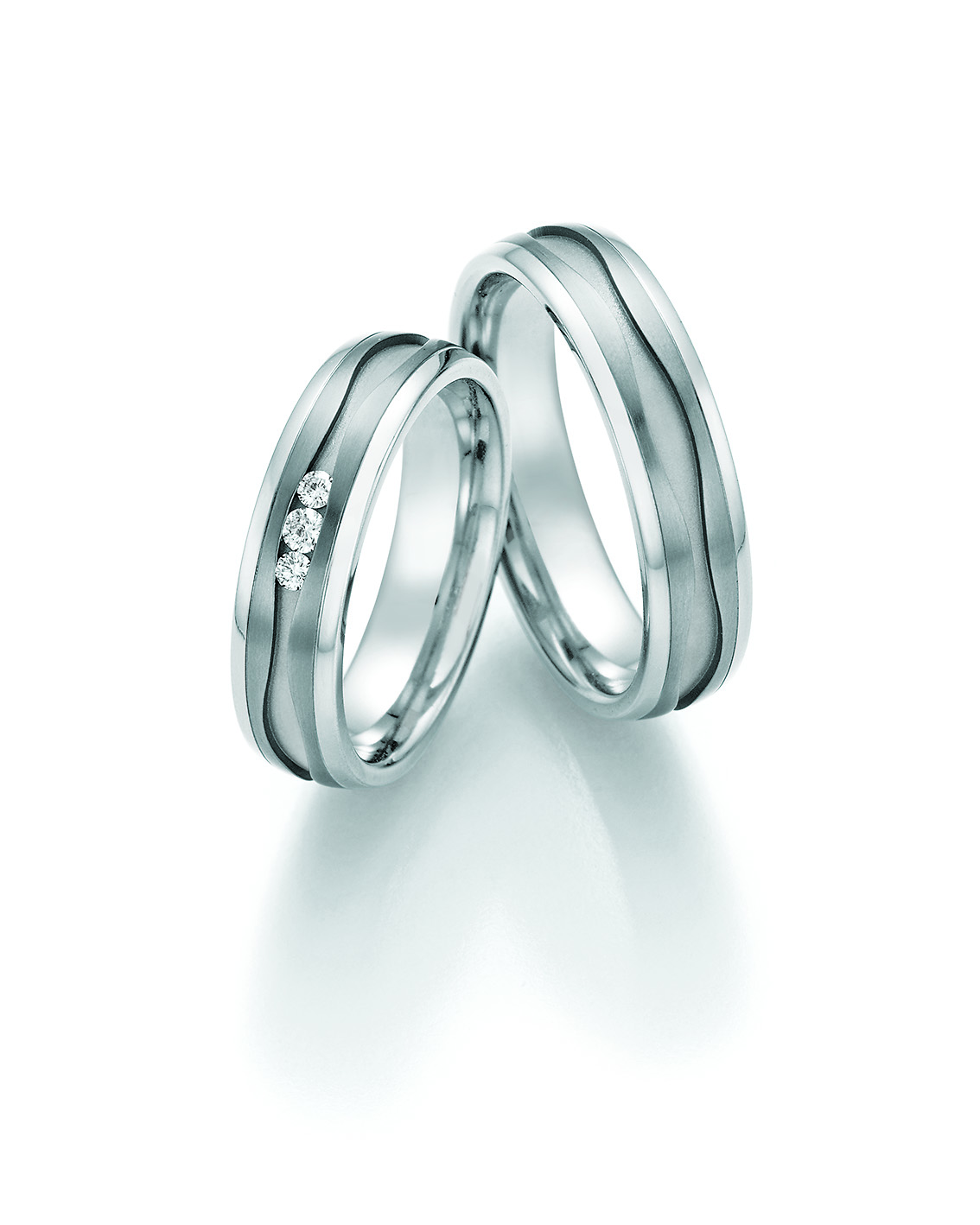 Eheringe Trauringe White Style Titan Avantgarde 77-21130 / 77-21140