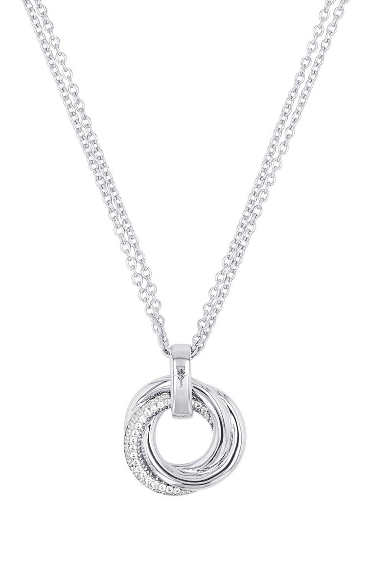 JOOP! Damen Halskette 2040543 Silber 925 mit Anhänger synth. Zirkonia