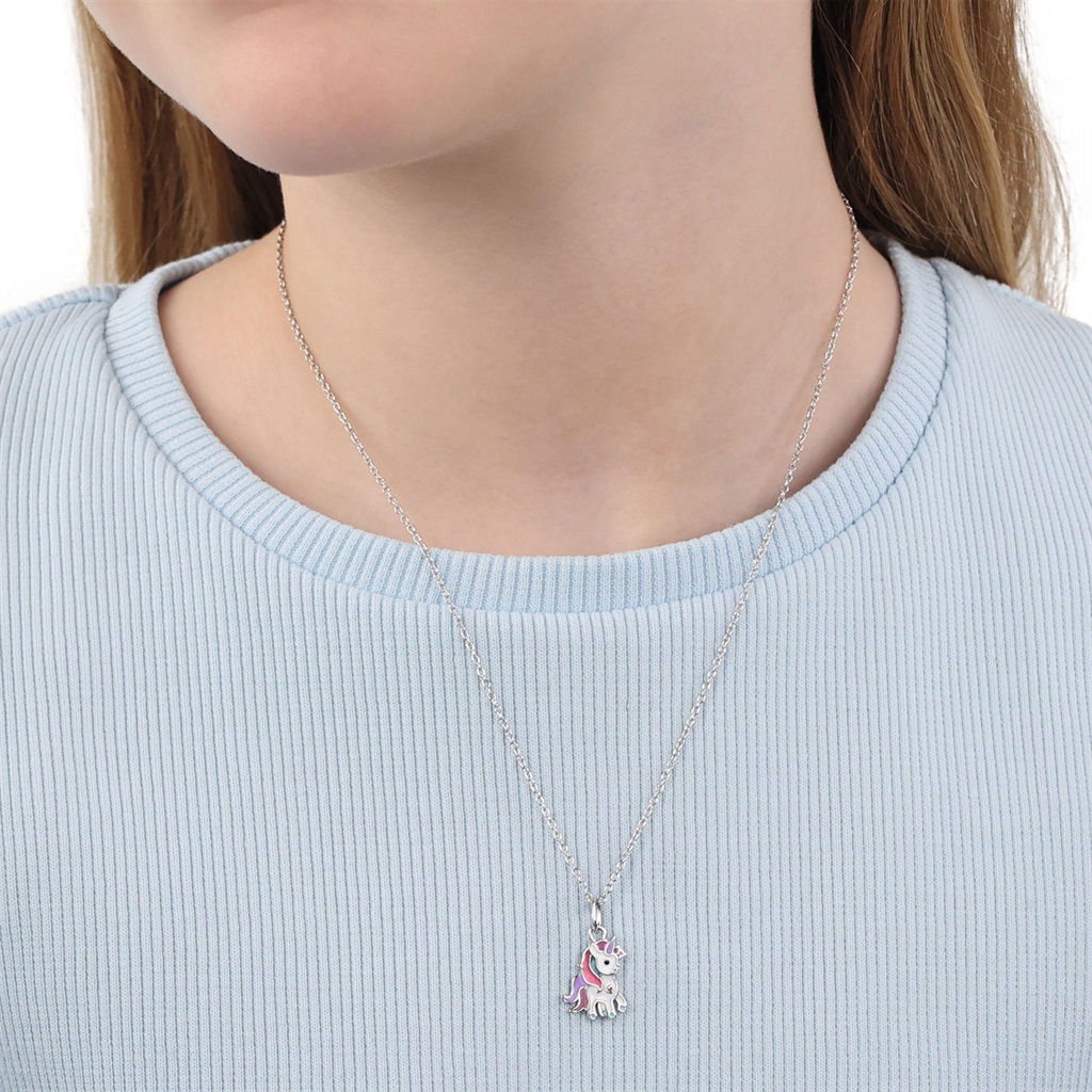 Lillifee Mädchen Halskette 2101024 mit Anhänger Einhorn Silber 925