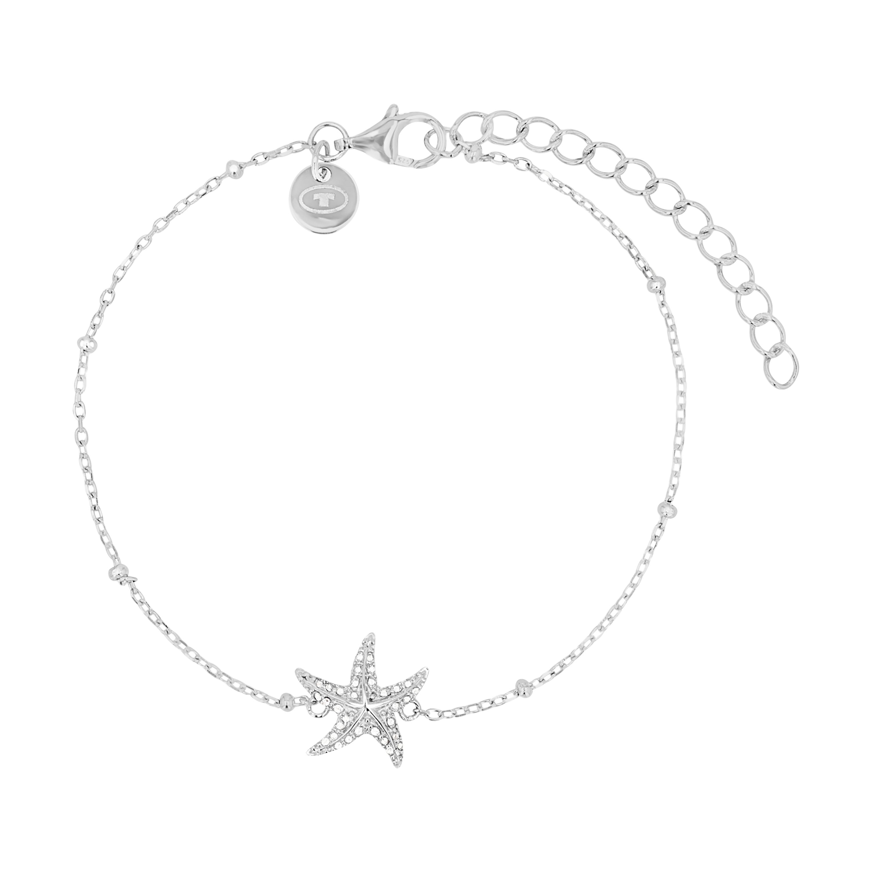 Tom Tailor Damen Armband mit Seestern 2101255 Silber 925 synth. Zirkonia