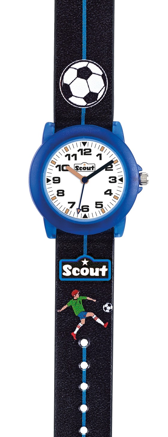 Scout Kinderuhr 164000007 Crystal Fussball