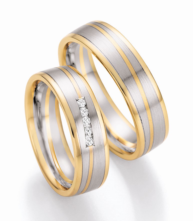 Eheringe Trauringe Honeymoon SOLID IV 66/42030 66/42040 Weißgold Gelbgold