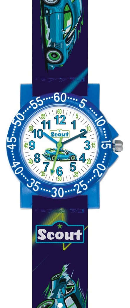 Scout Kinder Armbanduhr 280375033 The IT-Collection Rennwagen