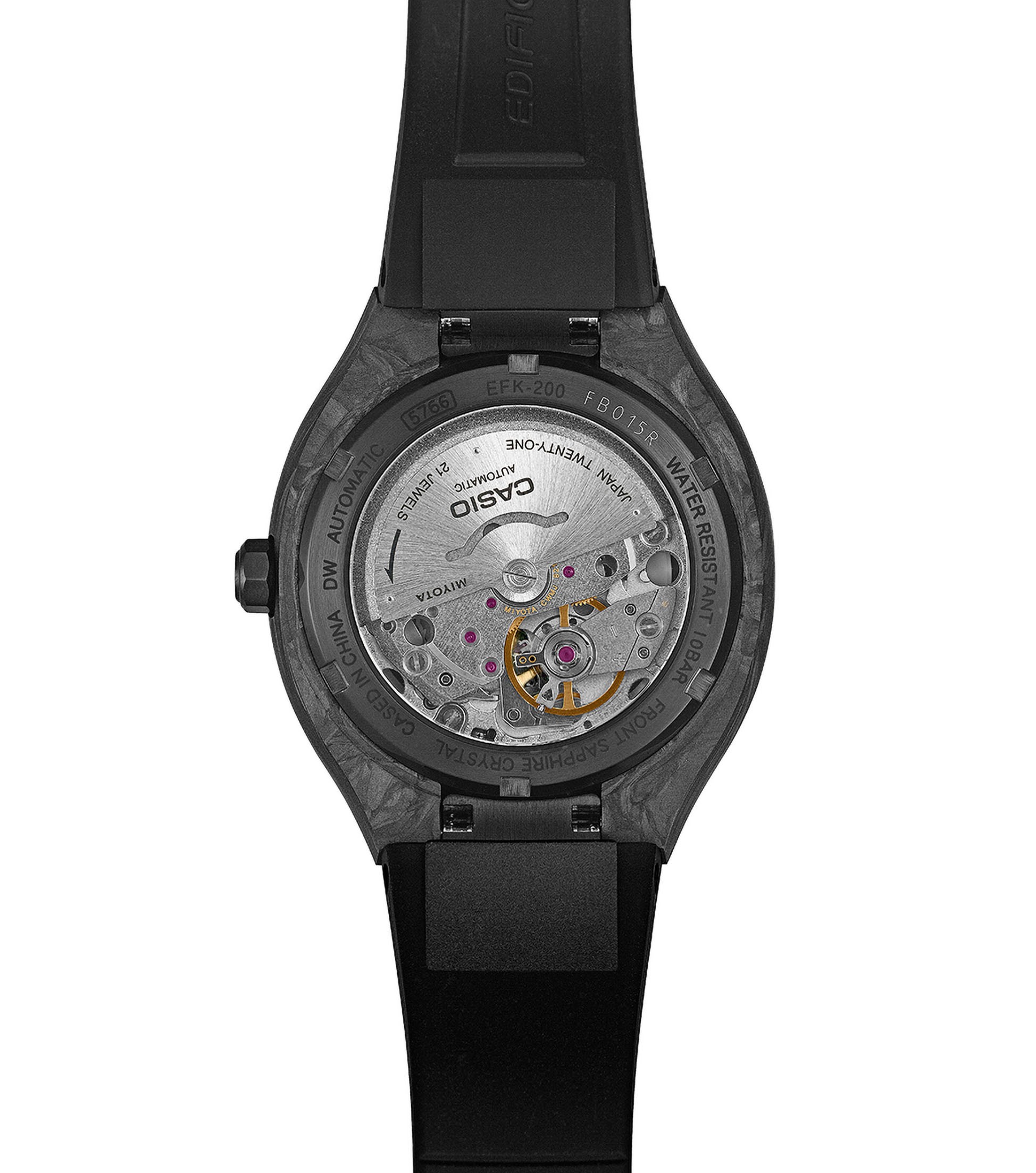 Casio  Herren Armbanduhr Edifice EFK-200XPB-1AER Automatik Carbon