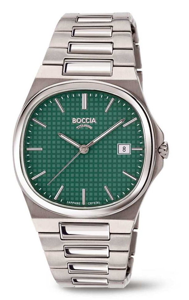 Boccia Herren Armbanduhr Slim 3657-03 Titan