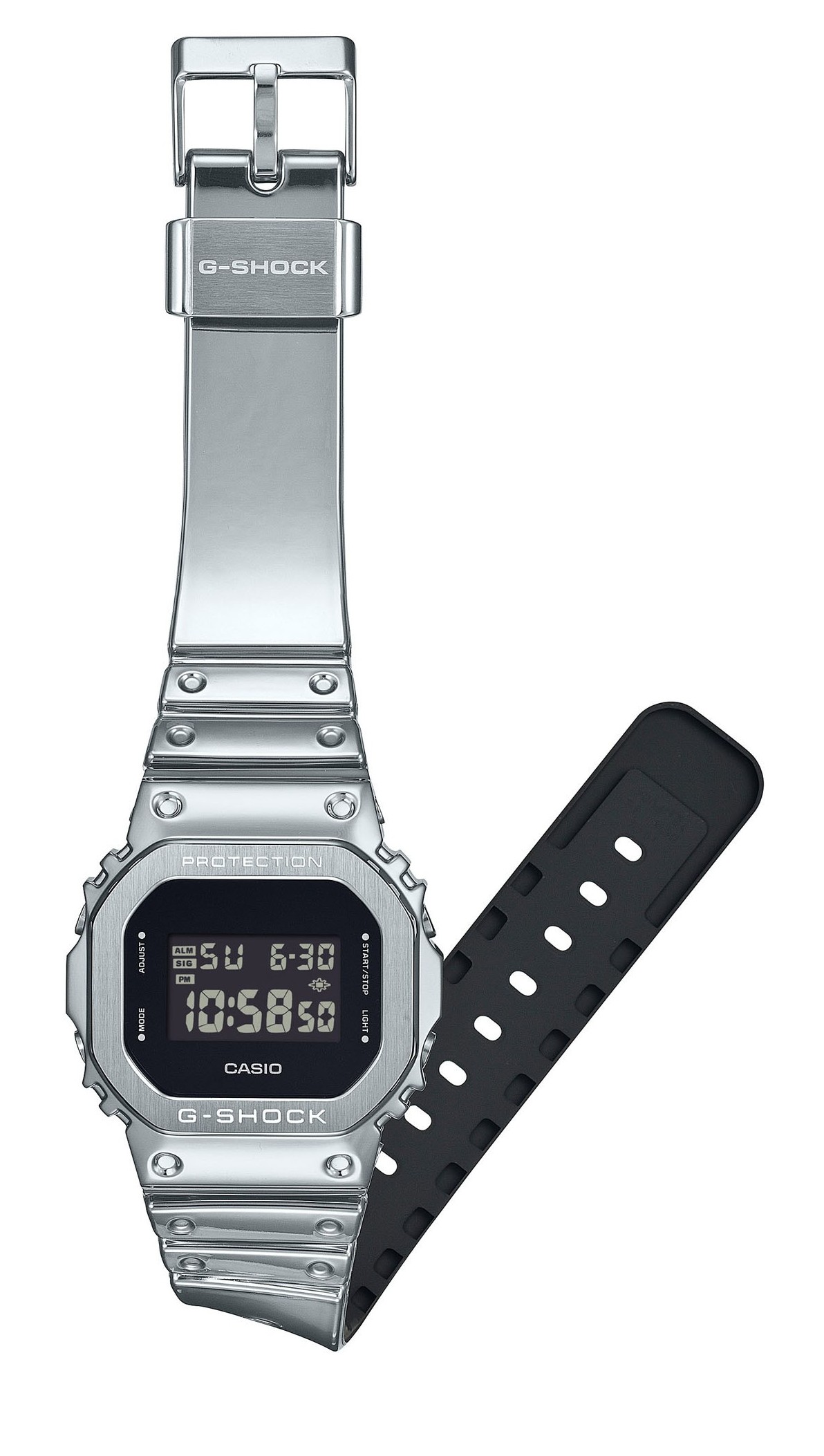 Casio Herren Armbanduhr G-Shock G-Steel GM-5600YM-8ER silberfarben