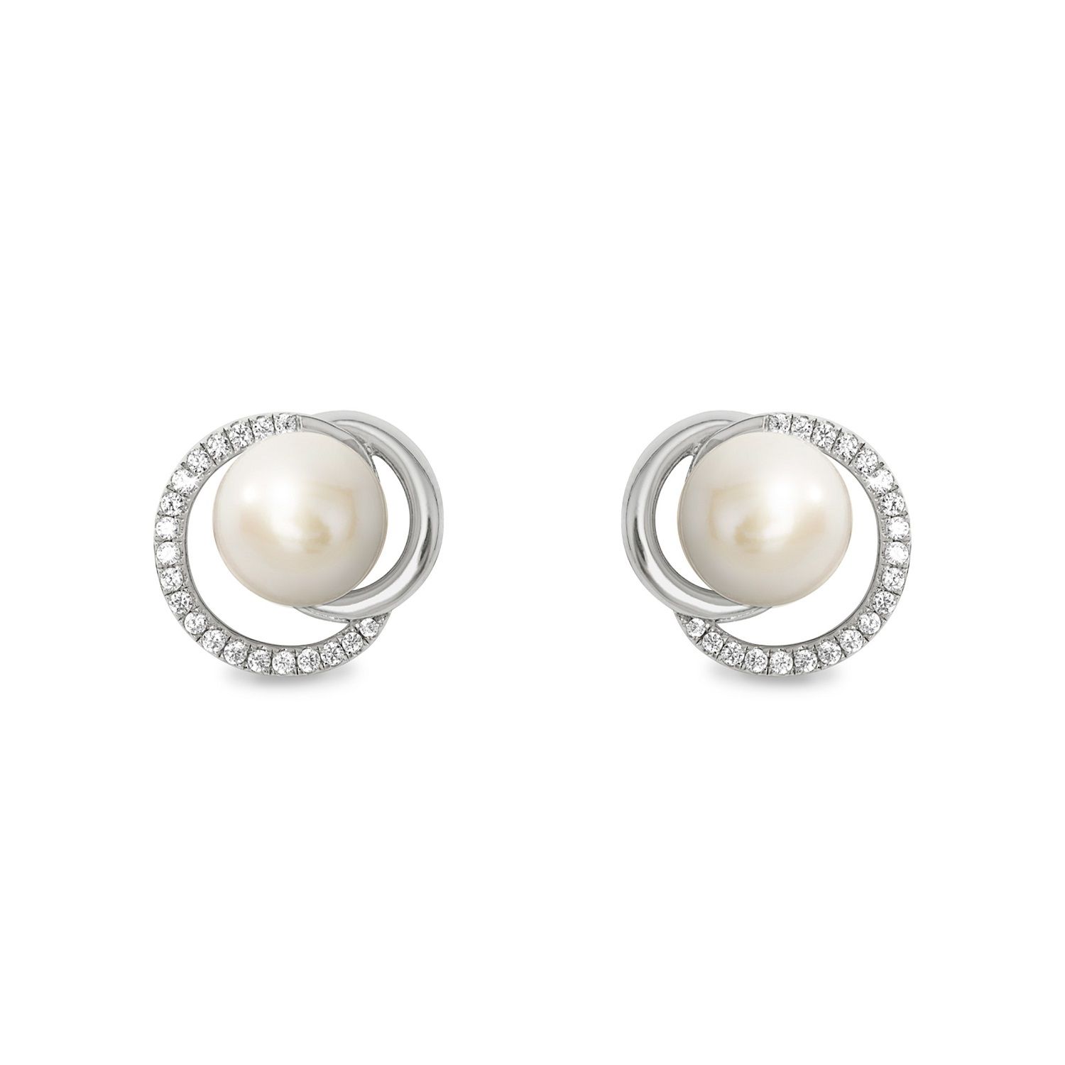JOOP! Ohrstecker 2023379 Perle Zirkonia Silber