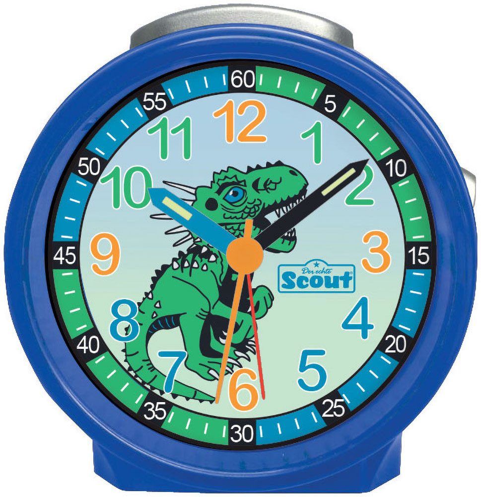 Scout Kinder Wecker 166000019 FRIENDS Blue Dino