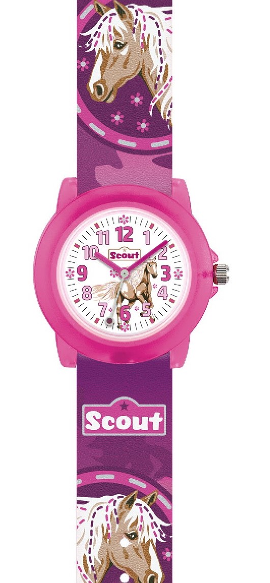 Scout Mädchen Armbanduhr Crystal 280305042 Pferd