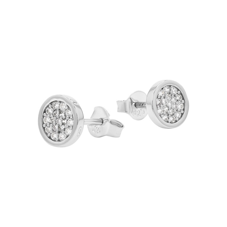 Tom Tailor Damen Ohrstecker 2100572 Silber 925 synth. Zirkonia