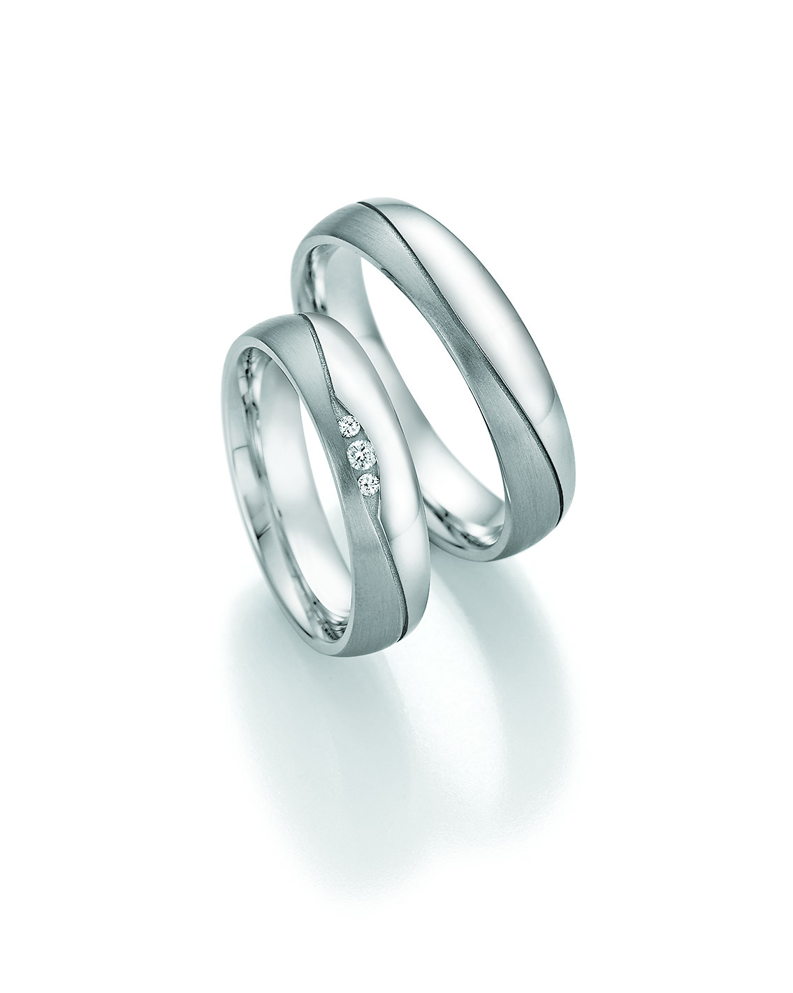 Eheringe Trauringe White Style Silver Dreams Brilliant 55-30150 / 55-30160