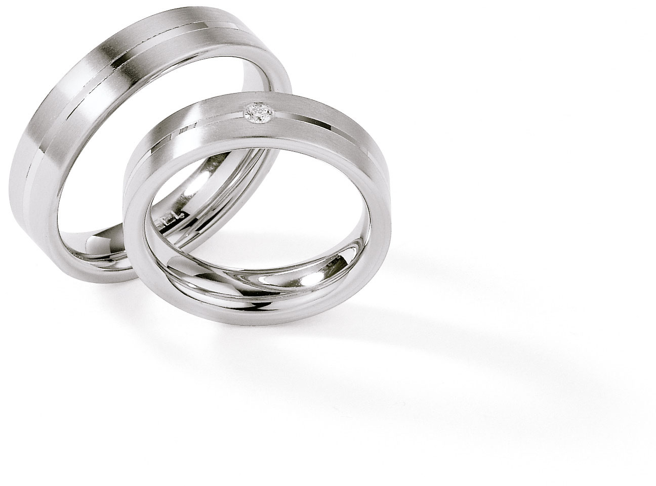Eheringe Trauringe White Style Steel Brillant 88-01280 / 88-01280