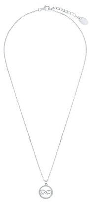 s.Oliver Damen Halskette 2032567 mit Anhänger Kreis Infinity Zirkonia Silber