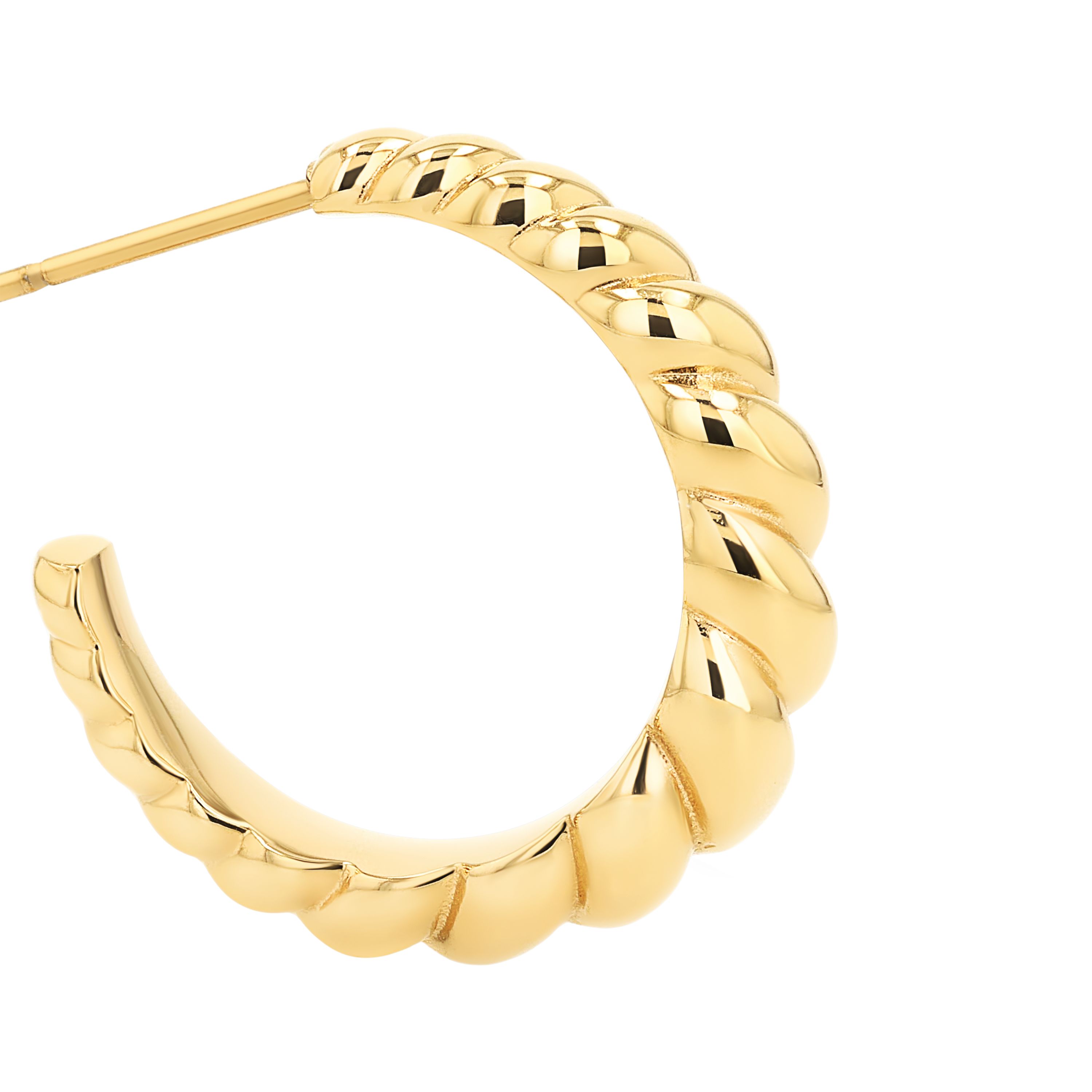 Tom Tailor Damen Creolen 2101363 Edelstahl goldplattiert
