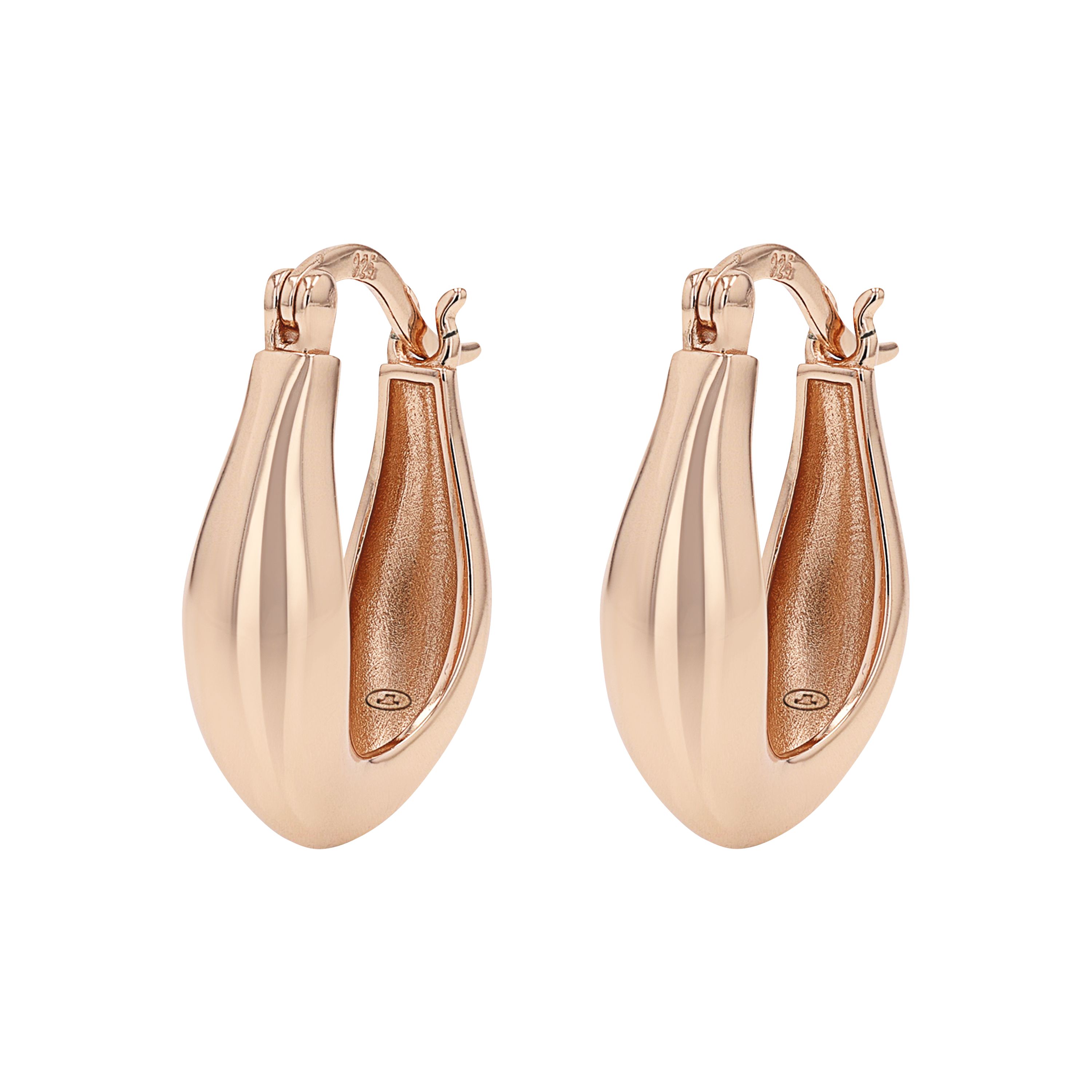 Tom Tailor Damen Creolen 2101240 Silber 925 rosévergoldet