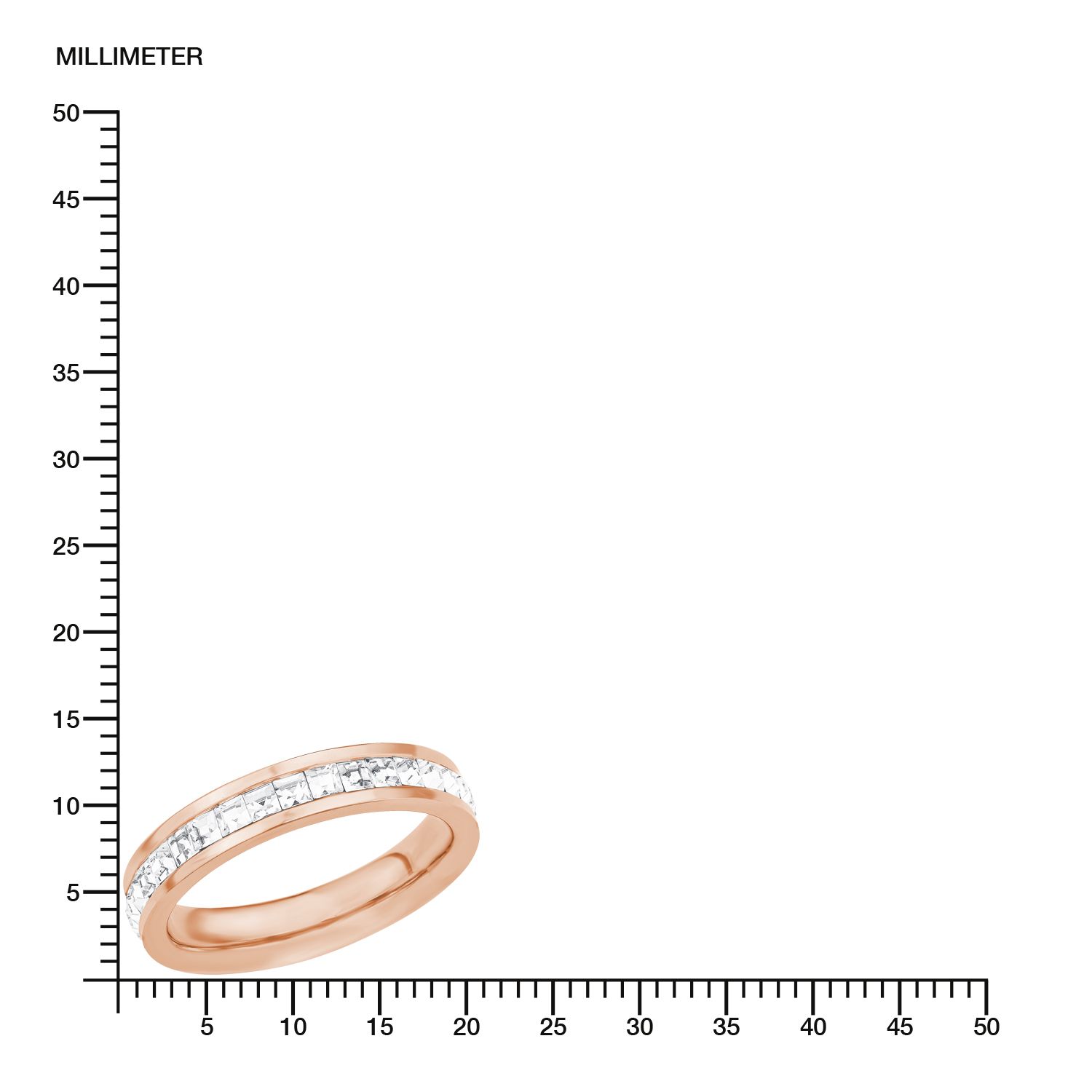 s.Oliver Damenring 2018550 Edelstahl Swarovski roségold IP