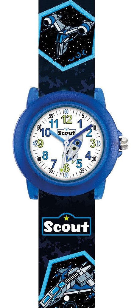 Scout Kinderuhr 280305039 Crystal Weltraum Space