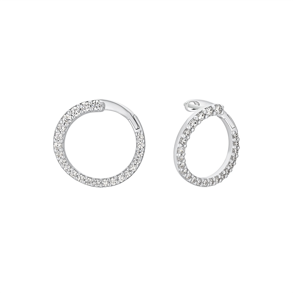 s.Oliver Damen Creolen 2034276 Silber 925/- Zirkonia synth.