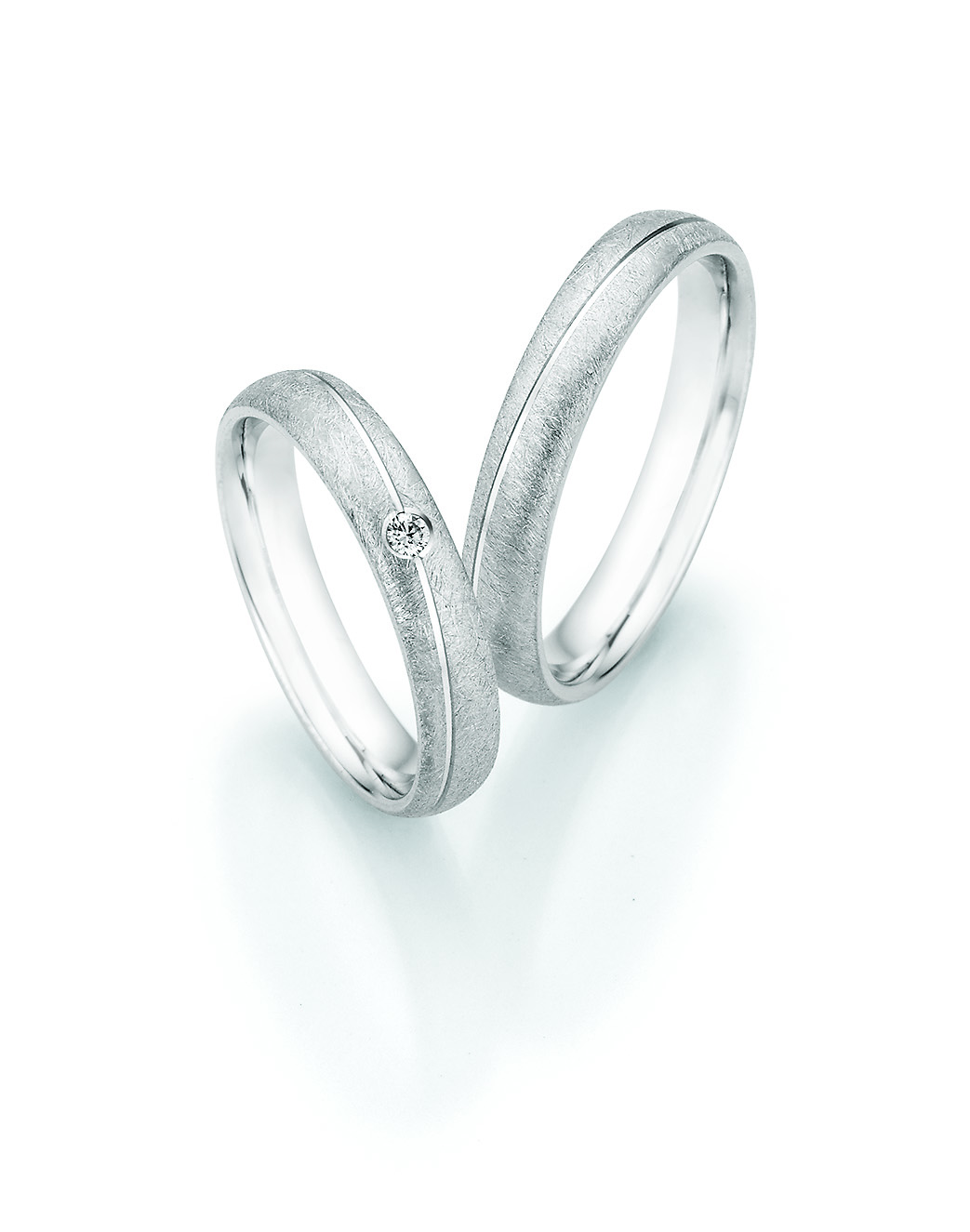 Eheringe Trauringe White Style Silver Legends 55-33090 / 55-33100