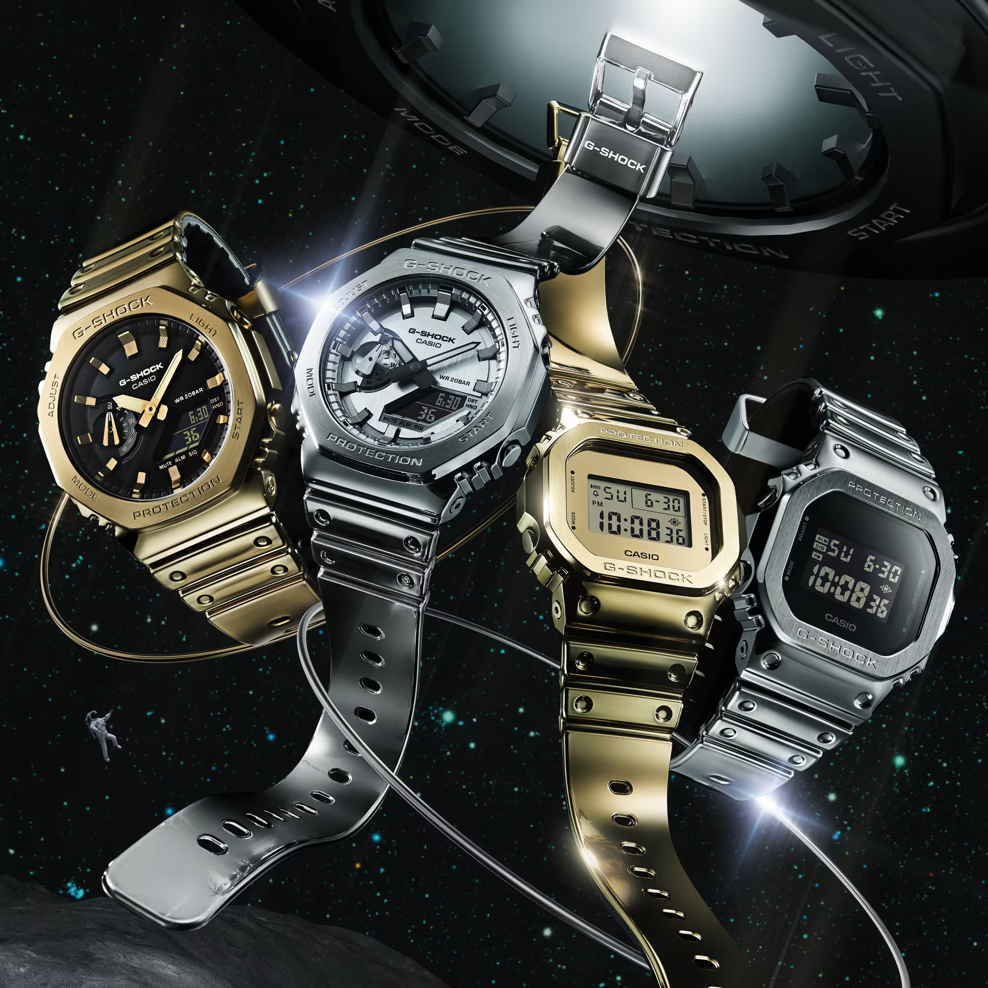 Casio Herren Armbanduhr G-Shock G-Steel GM-5600YM-8ER silberfarben